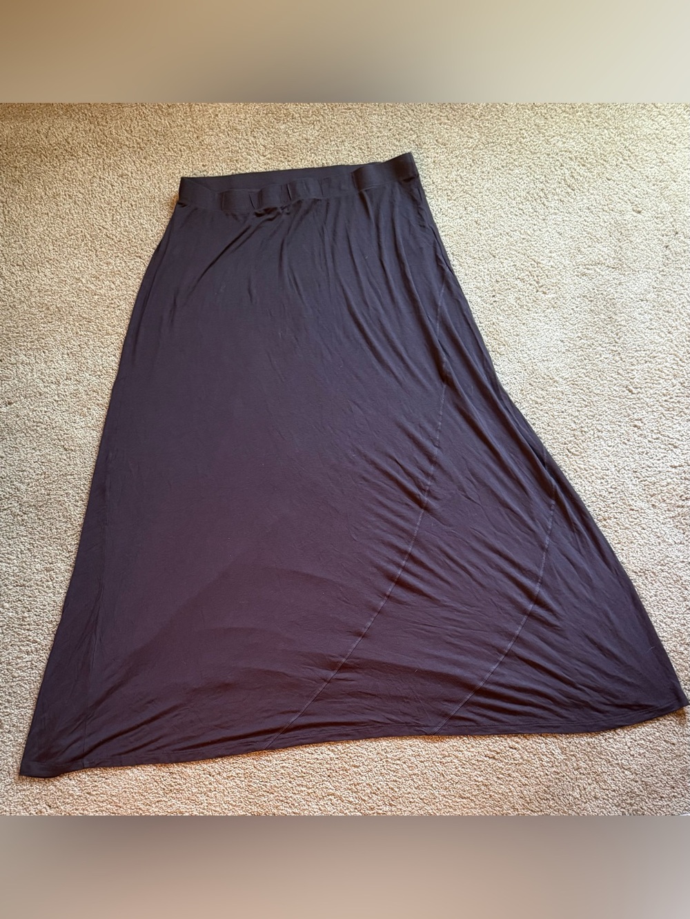 Worthington Chocolate Brown Maxi Skirt — Flowing A-Line Silhouette - Size XL